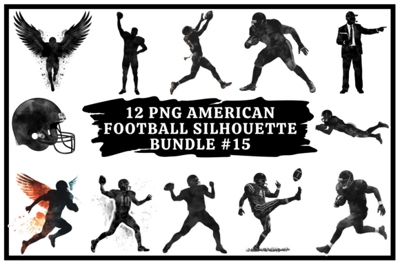 American Football Silhouette Bundle #15