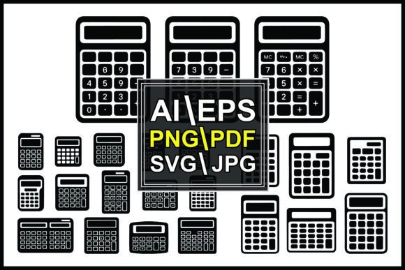 Black Calculator Calculators Mathematics: A Modern Design Asset