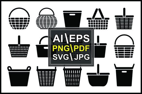 Black Shopping Basket Shopping Baskets: The Ultimate Design Asset