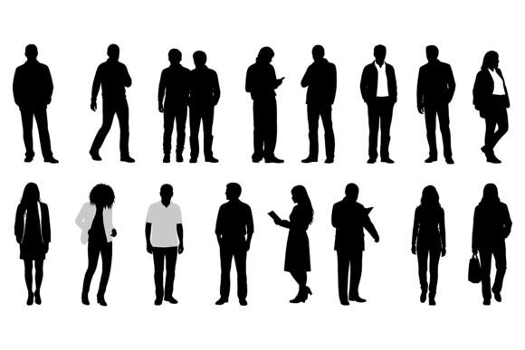 Bring Characters to Life with the People in Various Poses Standing Set