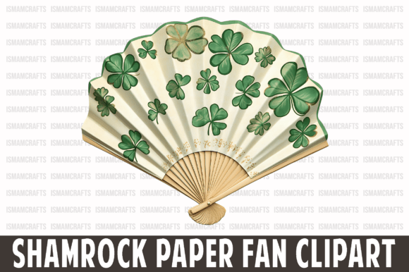 Bring Festive Charm to Your Projects with Shamrock Paper Fan Clipart PNG
