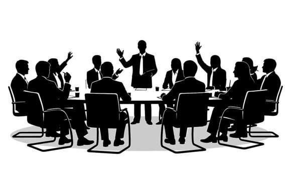 Business Meeting with People Sitting Set: A Visual Asset for Modern Branding