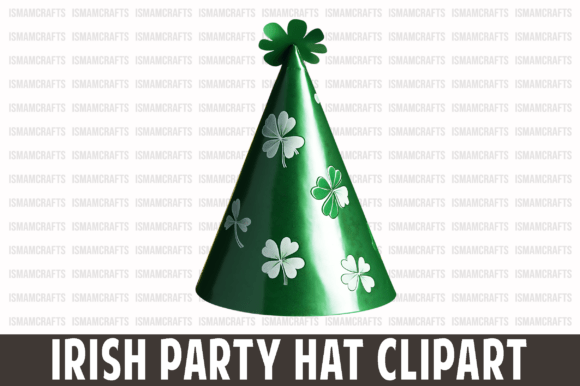 Cute Irish Party Hat Clipart PNG: Festive Design Asset