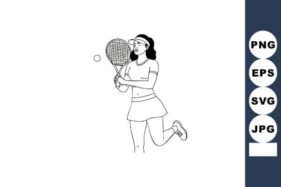 Dynamic Energy Captured: The Female Tennis Player Hitting Ball in Dyn