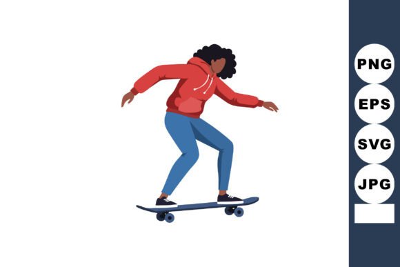 Dynamic Motion: Using This Skateboard Illustration