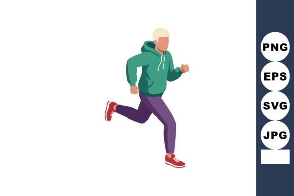 Man Running in Green Hoodie: A Premium Font for Dynamic Branding
