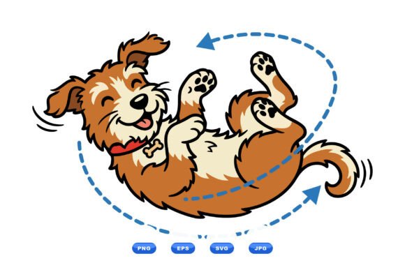 Playful Cartoon Dog Vector Art: A Versatile Design Asset