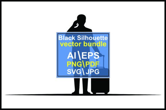Silhouette Person Suitcase Phone Travel: A Designer's Guide