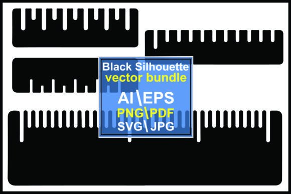 Silhouettes Rulers in Different Sizes: A Designer's Essential Toolkit