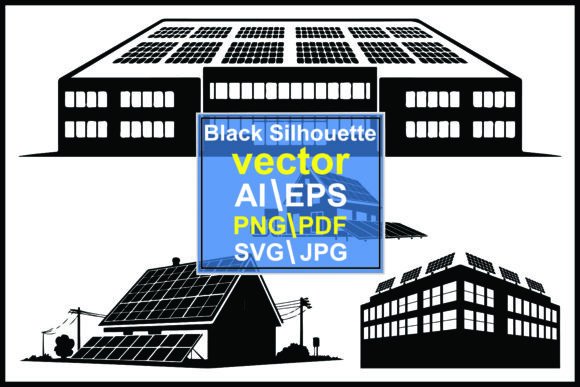 Solar Panel Silhouettes: A Modern Design Toolkit