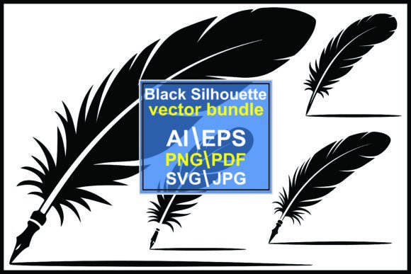Unleashing Timeless Elegance: Silhouettes Feather Quill Pen