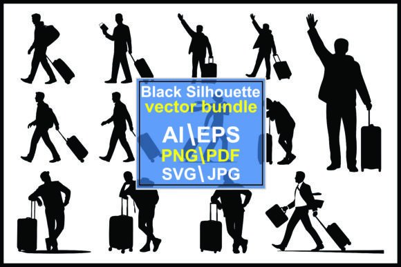 Visual Storytelling with Silhouettes People Luggage