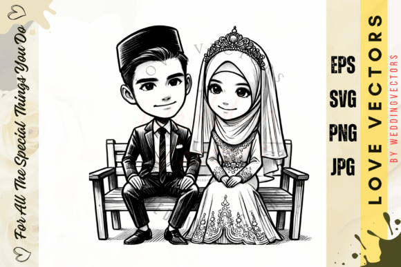 Weddingvectors - 11005418: Capturing Love in Motion