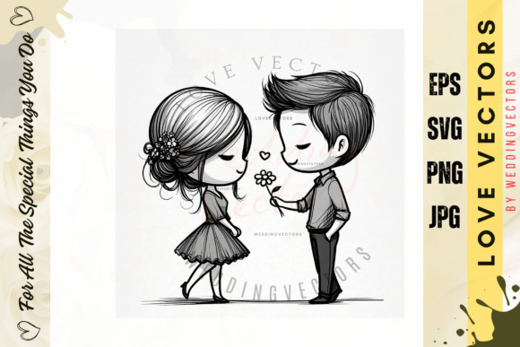 Weddingvectors - 2200255: Capturing Matrimonial Bliss in Illustration